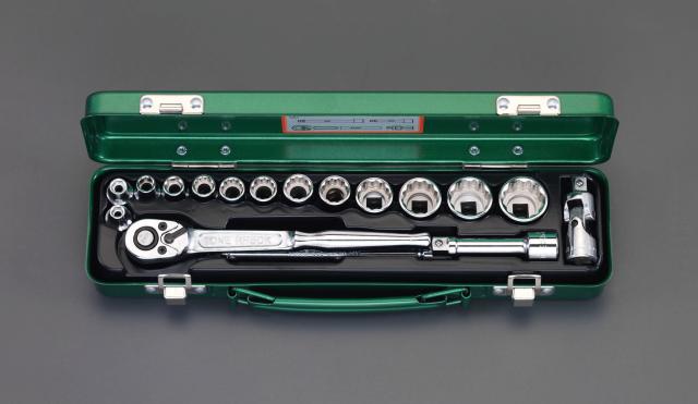 エスコ ESCO 3/8"sq ソケットレンチセット EA618J-2 WO店