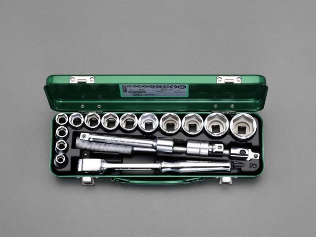 エスコ ESCO 1/2"sq ソケットレンチセット EA618K-16 WO店