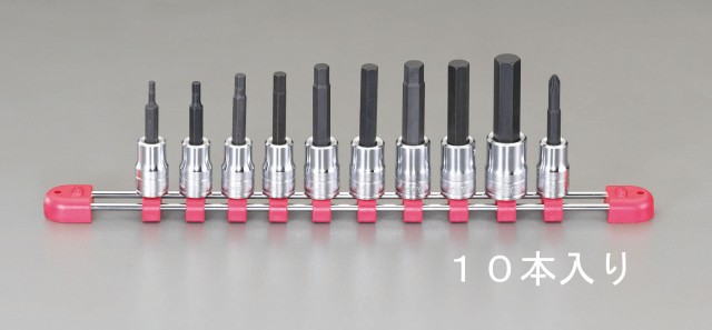 エスコ ESCO 3/8"sq ヘックスビットソケットセット EA618PW WO店の通販は 14,634円