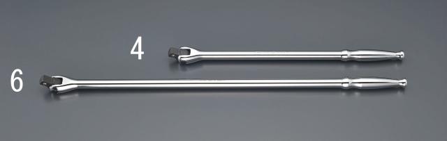 エスコ ESCO 1/2"sq ロングスピンナーハンドル EA618RB-6 WO店の通販は 13,761円