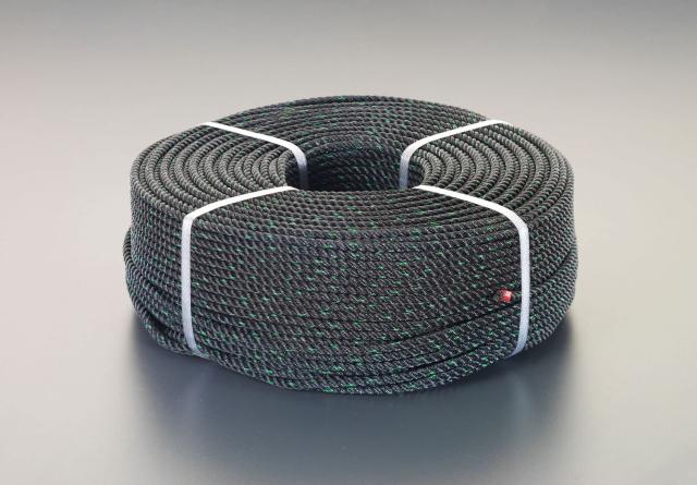 エスコ ESCO 8mmx200m ポリエチレンロープ(三つ打ち) EA628HB-8 WO店の通販は