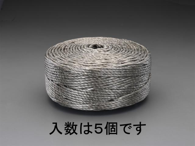 エスコ ESCO 5.0mmx300m ポリロープ(OD色/5巻) EA628PP-55 WO店