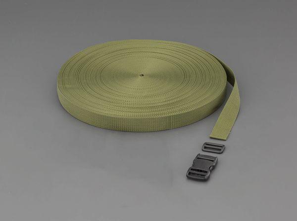 エスコ ESCO 30x1.7mmx50m 平織バンド･バックルセット(OD色) EA628PT-530B WO店の通販は