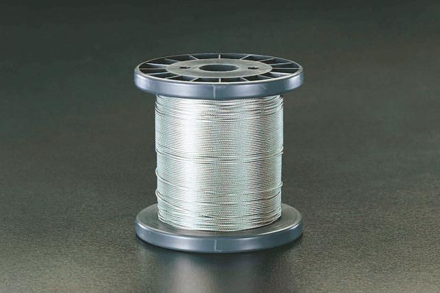 エスコ ESCO 2.5mm x100m/7x 7 ワイヤーロープ(ステンレス製) EA628SR-125 WO店