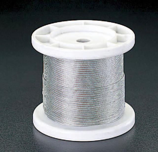 エスコ ESCO 1.0mm x200m/7x 7 ワイヤーロープ(ステンレス製) EA628SR-210 WO店の通販は