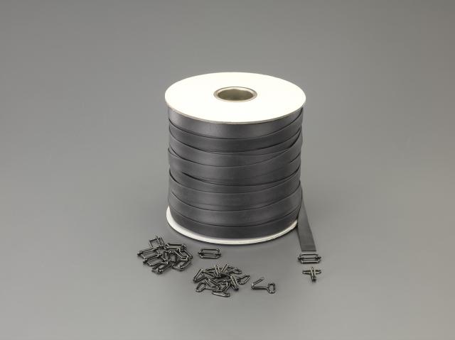 エスコ ESCO 20x2.0mmx100m 平ゴムロープ(金具付) EA628WL-420 WO店