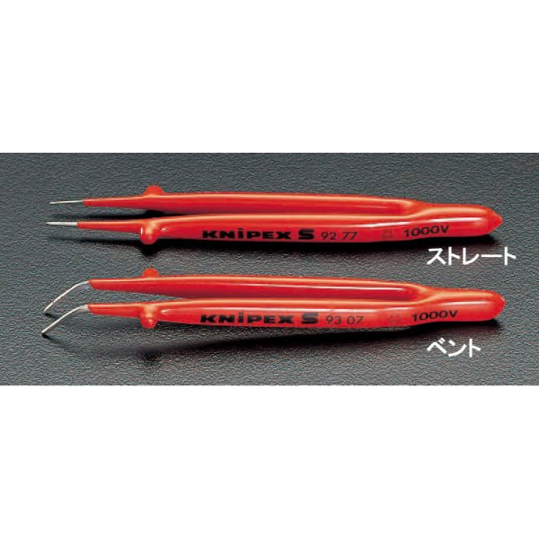 エスコ ESCO 145mm 絶縁ピンセットストレート EA640K-3 WO店の通販は 5,898円