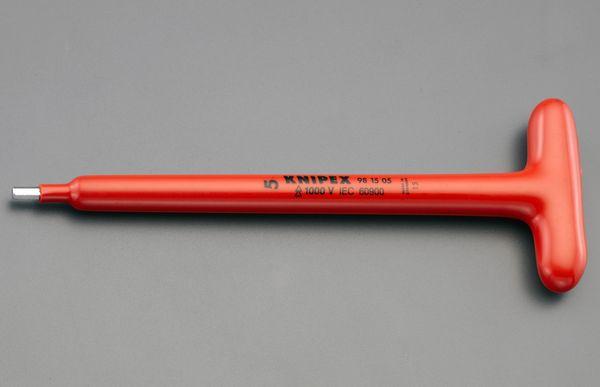 エスコ ESCO 6.0mm 六角棒レンチ/T型(絶縁/ロング) EA640LL-106 WO店