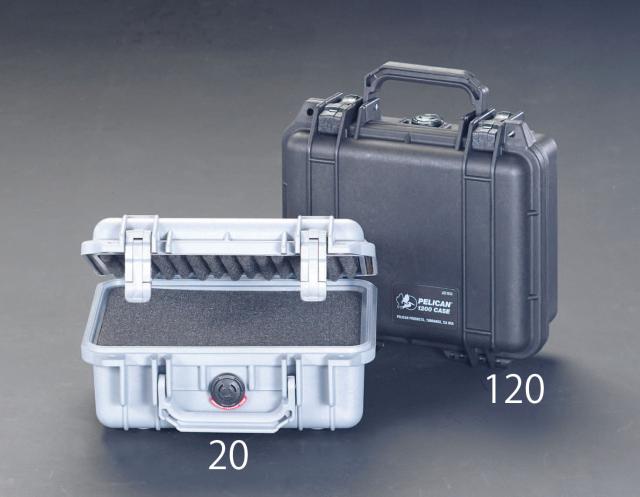 エスコ ESCO 235x181x105mm/内寸 万能防水ケース(黒) EA657-120 WO店