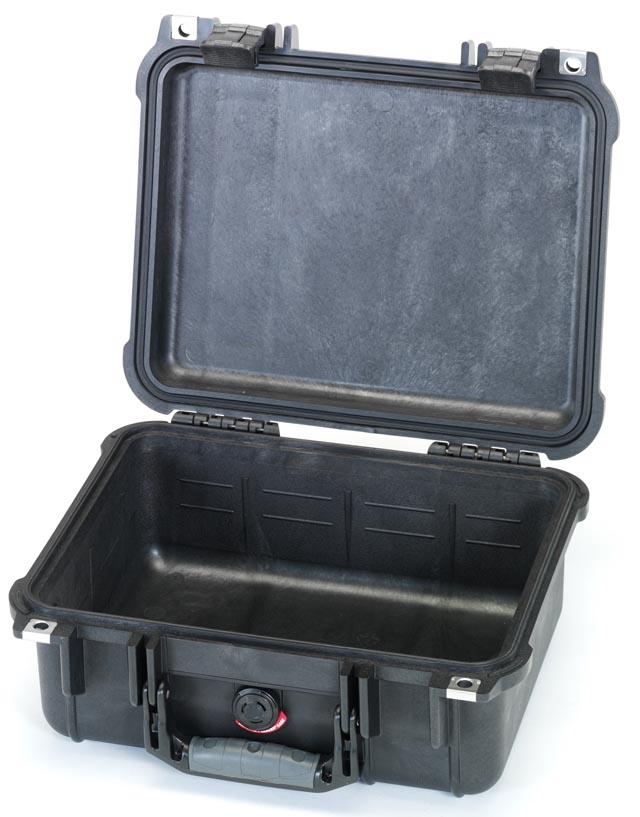 エスコ ESCO 300x225x132mm/内寸 防水ケース(黒/ウレタン無) EA657-140NF WO店