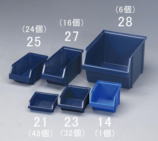 エスコ ESCO 125x173x 75mm パーツトレー(重ね置型 青/32個) EA661CA-23 WO店の通販は