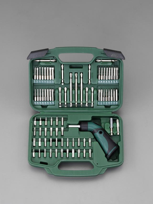 エスコ ESCO 1/4"Hex ドライバービットセット(ラチェット式) EA683WB WO店