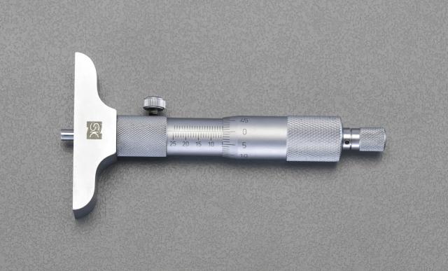 エスコ ESCO 0-25mm/101.5mm デプスマイクロメーター EA725FE-2 WO店の通販は