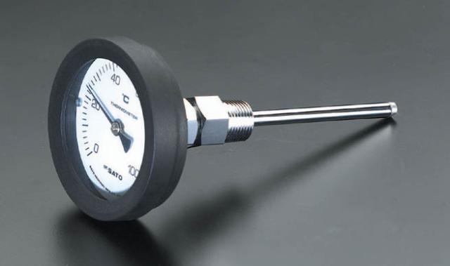 エスコ ESCO 0-200℃/100mm バイメタル式温度計 EA727A-17 WO店の通販は