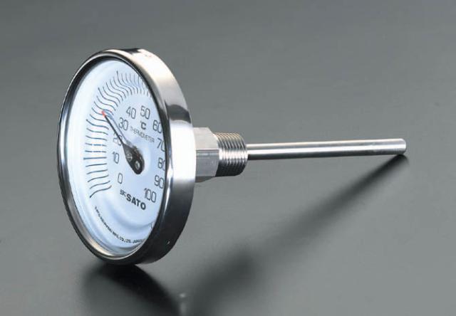 エスコ ESCO 0-150℃/ 50mm バイメタル式温度計 EA727AB-11 WO店