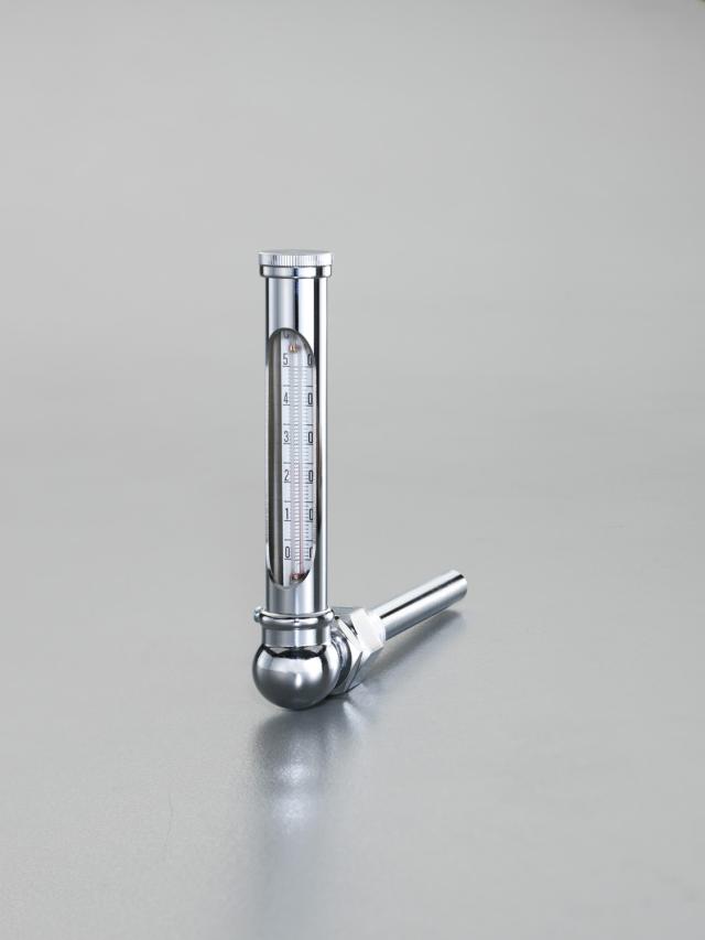 エスコ ESCO -20-50℃/150mm 温度計 丸型保護枠付(L型) WO店