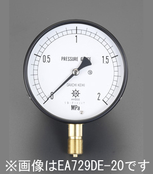 エスコ ESCO G 3/8"/100mm/0-1.0MPa 圧力計 EA729DF-10 WO店