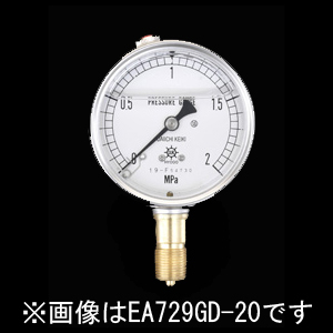 エスコ ESCO 100mm/0-0.6MPa 圧力計(グリセリン入) EA729GF-6 WO店