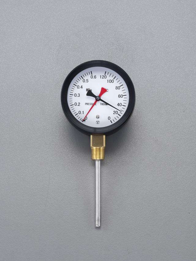 エスコ ESCO 0- 120℃/0-0.3MPa/φ110mm 水高計(立型) EA729PA-14 WO店