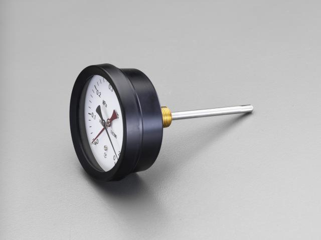 エスコ ESCO 0- 120℃/0-0.6MPa/φ110mm 水高計(横型) EA729PA-5 WO店
