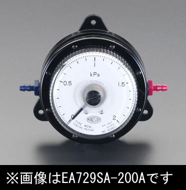 エスコ ESCO 0-3.0KPa 微差圧計 EA729SA-300A WO店の通販は