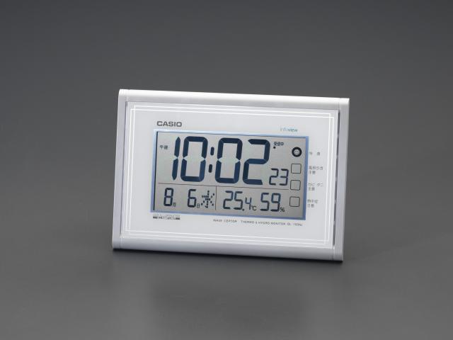 エスコ ESCO 260x180x 35mm 電波掛時計 EA798CB-49B WO店