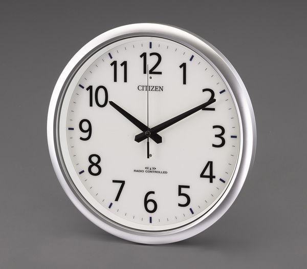 エスコ ESCO φ320mm 電波 掛 時 計 EA798CB-95 WO店
