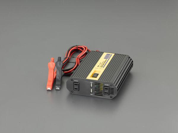 エスコ ESCO DC12V→AC100V/400W･DC12V 正弦波インバーター EA812JC-13 WO店の通販は