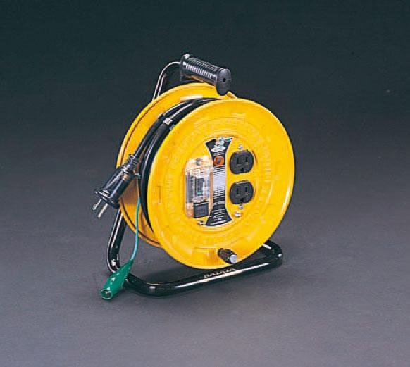 エスコ ESCO AC125V/15A/10m コードリール 漏電遮断器付 EA815A WO店