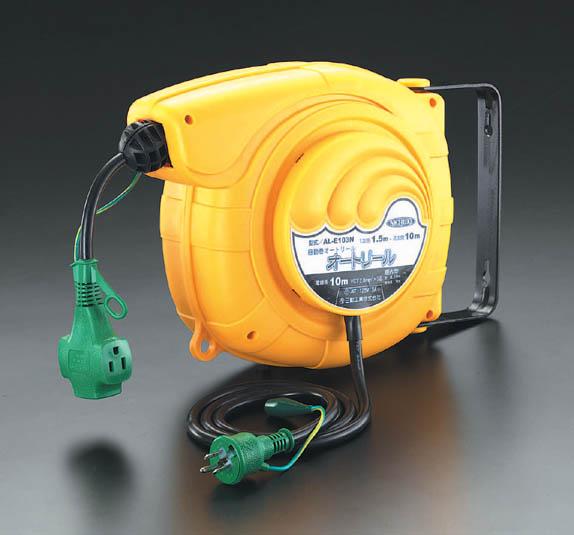 エスコ ESCO AC125V/15Ax11.5mオートリール アース付 EA815SS-11 WO店