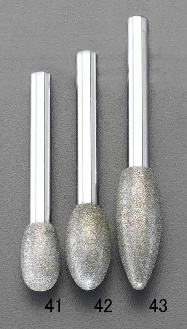 エスコ ESCO 12x22mm ダイヤモンドバー 6mm軸 EA819DL-42 WO店