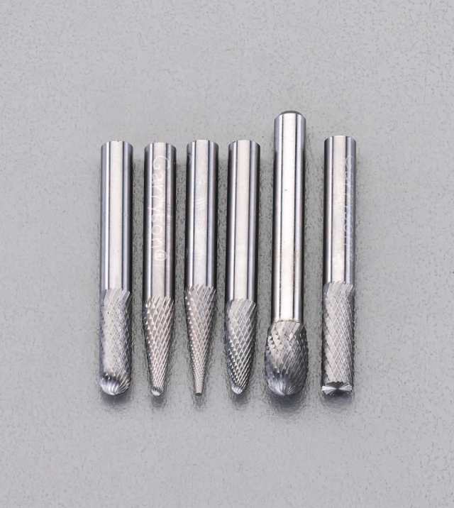 エスコ ESCO ６本組/6mm軸 ステンレス用 超硬カッターセット EA819J-21 WO店