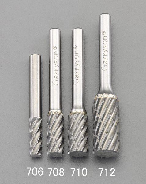 エスコ ESCO [快削]12x25mm/6mm軸 超硬カッター(鉄･鋳物用) EA819JA-712 WO店