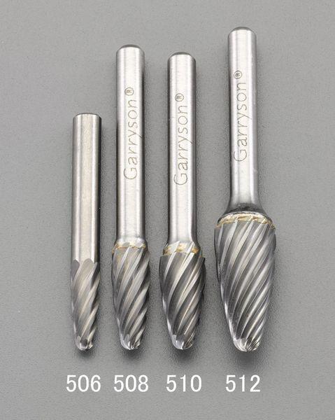 エスコ ESCO [快削]12x25mm/6mm軸 超硬カッター(ステンレス用) EA819JE-512 WO店
