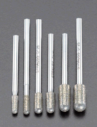 エスコ ESCO ６本組/3mm軸 ダイヤモンドバーセット EA819SY-36 WO店