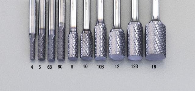 エスコ ESCO 12x25mm/6mm軸 Coated 超硬バー EA819VA-12B WO店