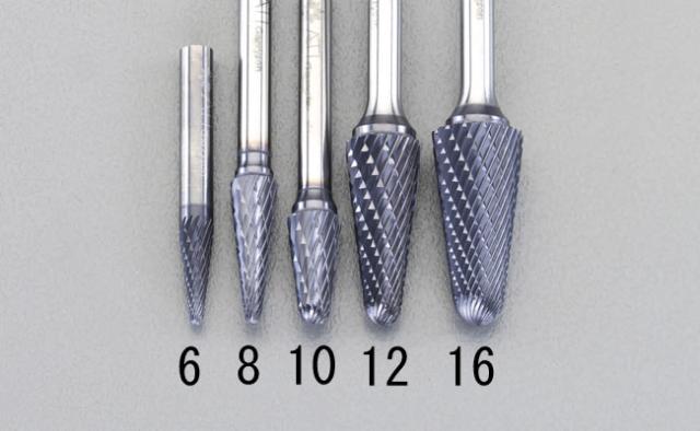 エスコ ESCO 10x19mm/6mm軸 Coated 超硬バー EA819VC-10 WO店