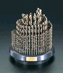 エスコ ESCO 1.0- 13mm ドリルセット 100本組/Co-HSS EA824BC WO店