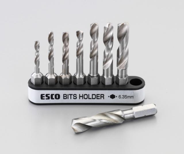 エスコ ESCO 3.0- 8.0mm ８本組六角軸ドリルセット EA824BW-0 WO店の通販は