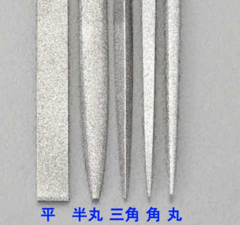 エスコ ESCO 215mm/#150 ダイヤモンドやすり 半丸 EA826SE-5B WO店の通販は