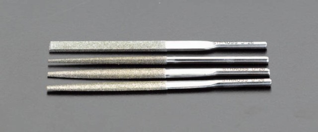 エスコ ESCO 5.1x2.1x85mm ダイヤモンド鑢 半丸・ショート/#200 EA826VM-32 WO店の通販は
