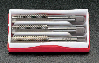 エスコ ESCO M14 x1.25 ハンドタップ３本組 SKS2 EA829EB-14C WO店