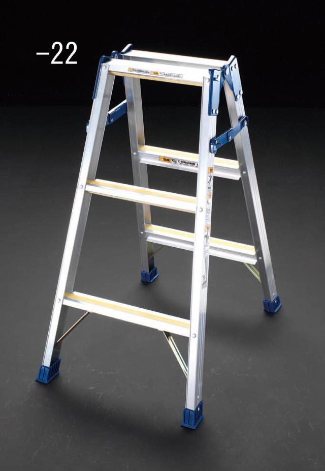 エスコ ESCO 0.82m 脚 立 ワイドステップ/滑り止め付 EA903AM-22 WO店の通販は 15,612円