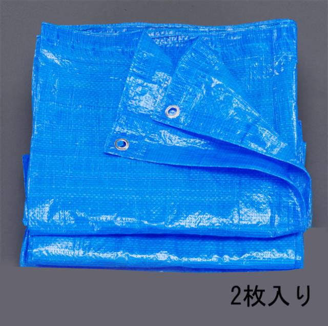 エスコ ESCO 10x 10m ブルーシート 2枚 EA911AB-4 WO店の通販は