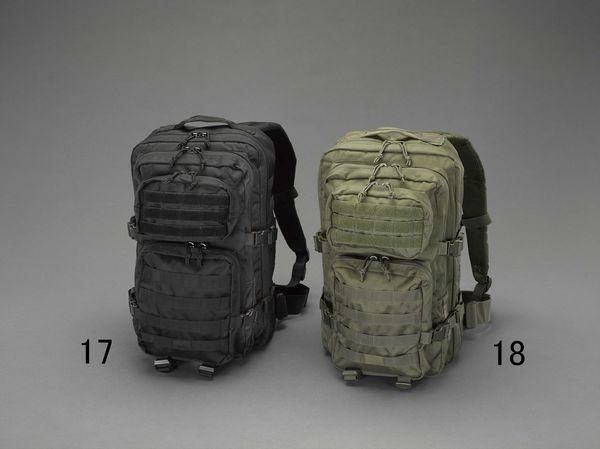 エスコ ESCO 279x356x508mm リュックサック(黒) EA927CE-17 WO店