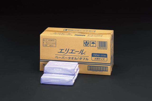 エスコ ESCO 230x248mm ペーパータオル 150組/25パック EA929AE-10B WO店