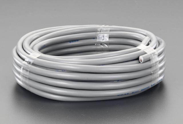 エスコ ESCO 300V/17A/ 20m ビニールキャブタイヤケーブル(黒) EA940AG-13 WO店