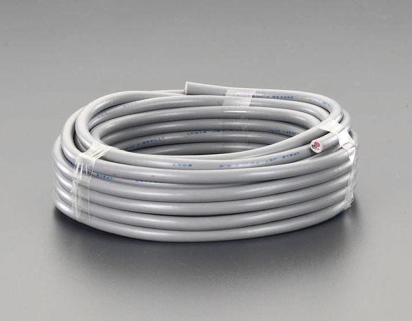 エスコ ESCO 300V/7A/20m ビニールキャブタイヤケーブル (3芯/黒) EA940AH-252 WO店