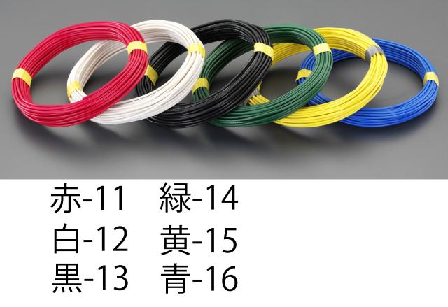 エスコ ESCO 1.25mm2x 50m ＩＶ電線 撚線/緑 EA940AT-14 WO店の通販は