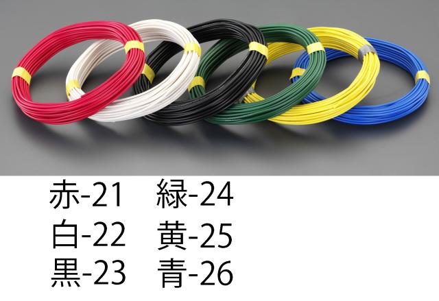 エスコ ESCO 1.25mm2x100m ＩＶ電線 撚線/緑 EA940AT-24 WO店の通販は